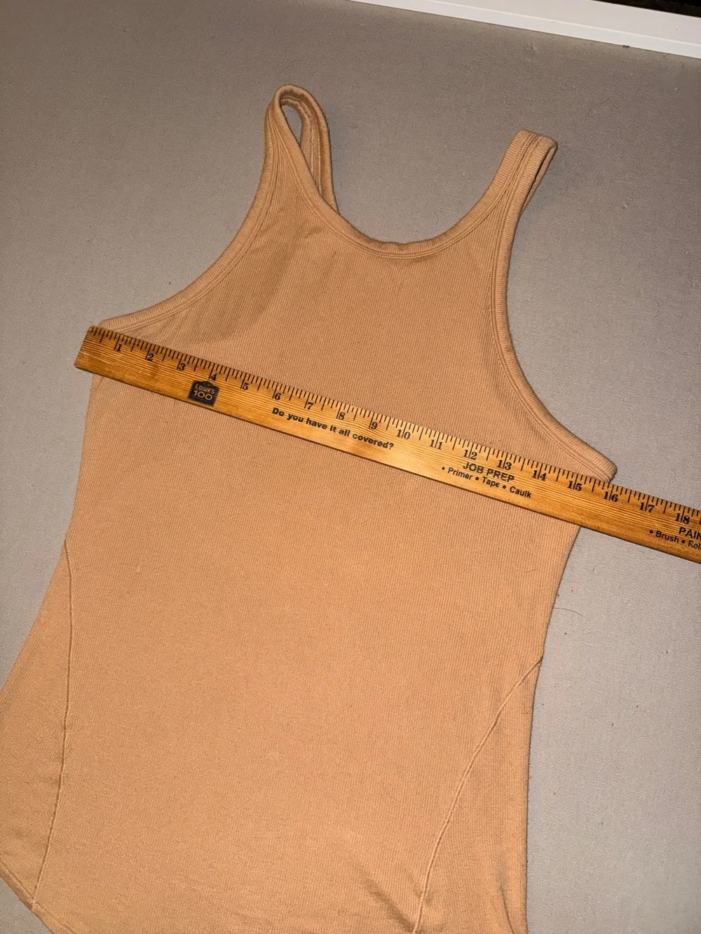 Lululemon Athletica Tank Top - Tan Ribbed - NO SIZE TAG